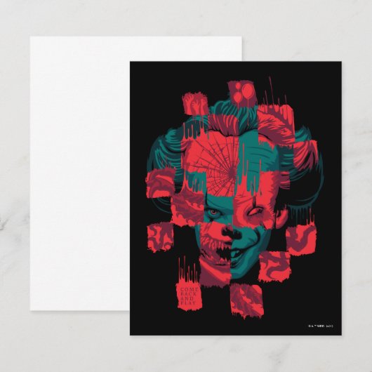 Hoofdstuk 2 | Pennywise - Kom terug en speel Notitiekaartje (Voorkant / Achterkant)