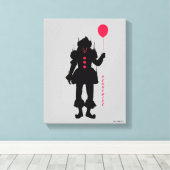 Hoofdstuk 2 | Pennywise Silhouette Canvas Afdruk (Insitu (Houten vloer))