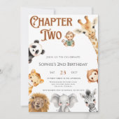 Hoofdstuk 2 Storybook Oerwoud Safari 2e verjaardag Kaart (Voorkant)