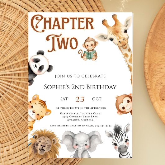 Hoofdstuk 2 Storybook Oerwoud Safari 2e verjaardag Kaart