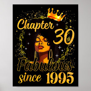 Hoofdstuk 30 Fabulous Sinds 1995 30ste Verjaardag  Poster