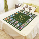 Hoofdstuk 30 Green Gold 30th Birthday Foto Fleece Deken<br><div class="desc">Het is snel warm en uniek. Daarom is dit zo'n prachtig cadeau voor 30ste verjaardag. Groen en goud op deze vlooiendeken is een uitstekende kleurencombinatie. Voeg de foto's van vrienden,  familie en evenementen toe om de grote 3-0 te herdenken verjaardag te maken.</div>