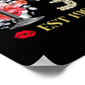 Hoofdstuk 31 JAAR EST 1991 31st Birthday Red Rose Poster (Hoek)