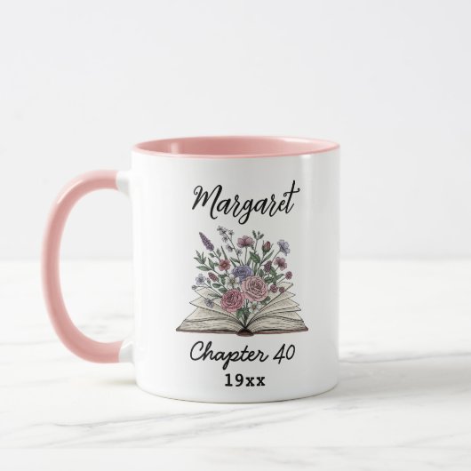 Hoofdstuk 40 Bloemenboek - Persoonlijke Verjaardag Mok (Links)