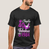 Hoofdstuk 40 Uitstekend sinds 1984 40e Gifts Verja T-shirt (Voorkant)