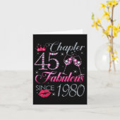 Hoofdstuk 45 Fantastisch sinds 1980 45e verjaardag Kaart (Gele Bloem)