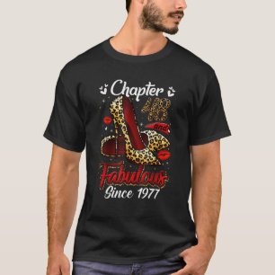 Hoofdstuk 48 Fabulous Sinds 1977 48e luipaardgeboo T-shirt
