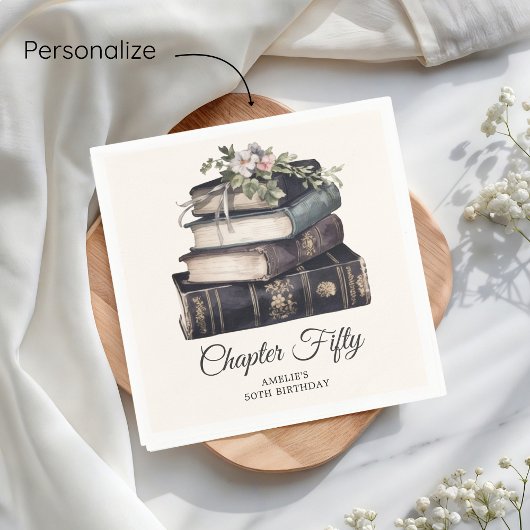 Hoofdstuk 50  Boek 50ste Verjaardag Servet