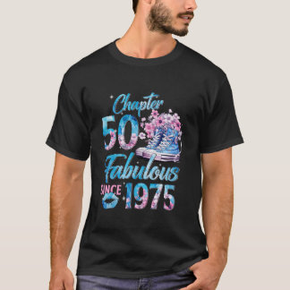 Hoofdstuk 50 Fabulous EST 1975 50e Bloemenverjaard T-shirt