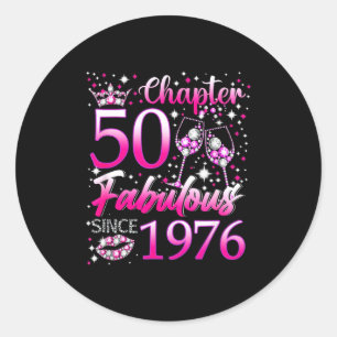 Hoofdstuk 50 Fantastisch sinds 1976 50ste verjaard Ronde Sticker