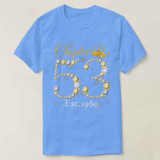 Hoofdstuk 53 EST 1969 53 - 53ste verjaardag T-shirt (Design voorkant)