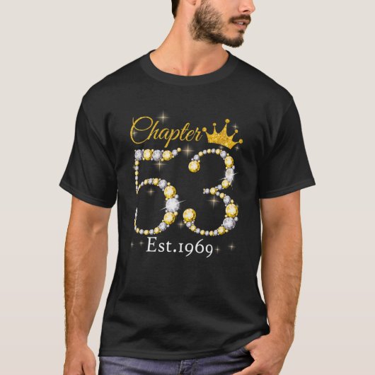 Hoofdstuk 53 EST 1969 53 jaar oud 53 jaar oud T-shirt (Voorkant)