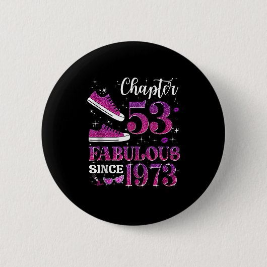 Hoofdstuk 53 Fantastisch sinds 1973 53e verjaardag Ronde Button 5,7 Cm (Voorkant)