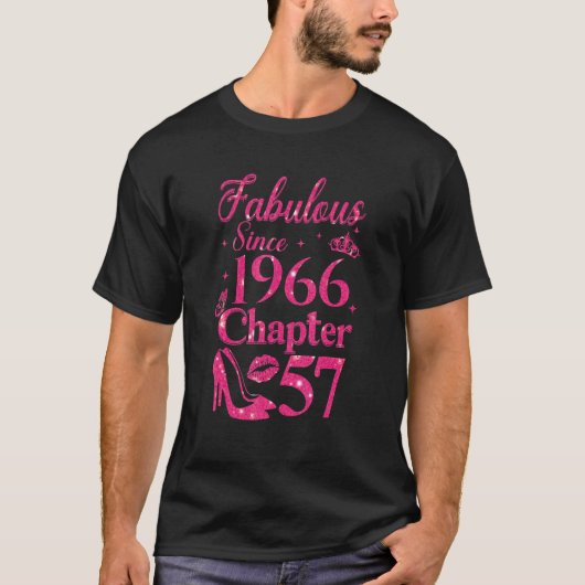 Hoofdstuk 57 Stoffen sinds 1966 57e verjaardag T-shirt (Voorkant)