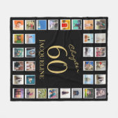 Hoofdstuk 60 Black Gold 60e verjaardag Foto Fleece Deken (Voorkant (Horizontaal))