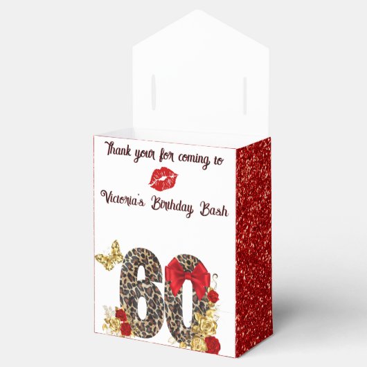 Hoofdstuk 60 Rood- en goudluipaard 60e verjaardag Bedankdoosjes (Geopend)