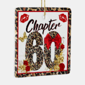 Hoofdstuk 60 Rood- en goudluipaard 60e verjaardag Keramisch Ornament (Rechts)