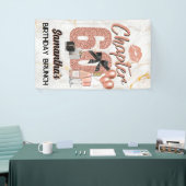 Hoofdstuk 60 Roos Gold 60e verjaardag Elegant Spandoek (Beurs)