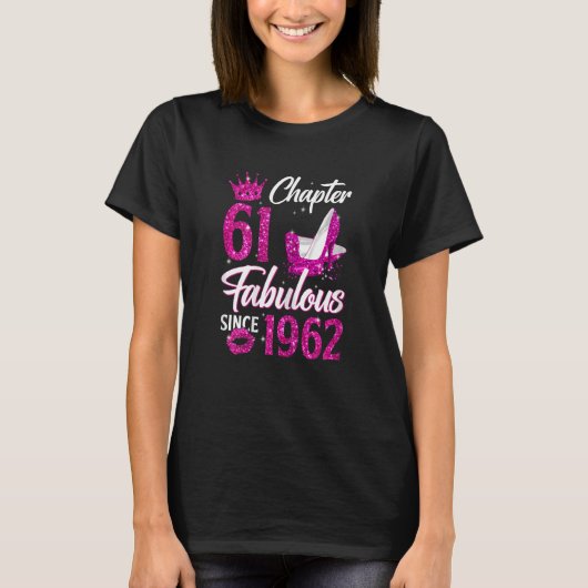 Hoofdstuk 61 Vloeibaar sinds 1962 61st Birthda T-shirt (Voorkant)