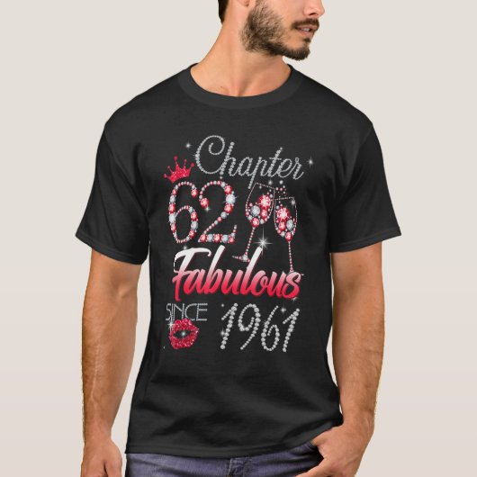 Hoofdstuk 62 Fabulous, vrouwen sinds 1961 62e Birt T-shirt (Voorkant)
