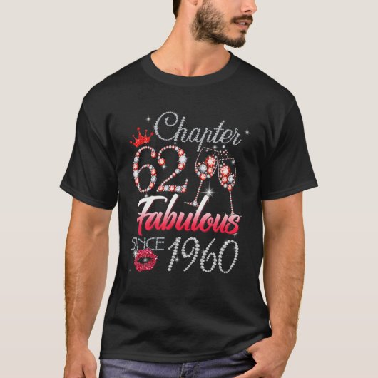 Hoofdstuk 62 Fantastisch sinds 1960 62e verjaardag T-shirt (Voorkant)