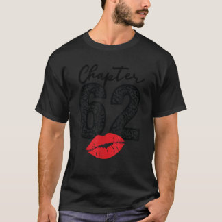 Hoofdstuk 62 Lips Happy Birthday Leopard 62 jaar T-shirt