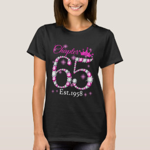 Hoofdstuk 65 Gediend in 1958 65th Birthday Quee T-shirt