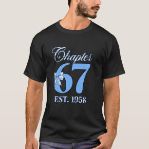 Hoofdstuk 67 EST 1958 Gelukkig 67e verjaardag Coqu T-shirt