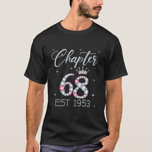 Hoofdstuk 68 EST 1953 68th Birthday T-shirt Gift f (Voorkant)