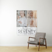 Hoofdstuk 70 Aangepaste Fotocollage 70e Verjaardag Wandkleed (In situ)