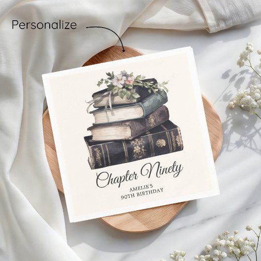 Hoofdstuk 90  Boek 90ste Verjaardag Servet