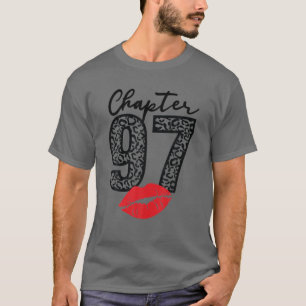 Hoofdstuk 97 Lips Happy Birthday Leopard 97 jaar g T-shirt