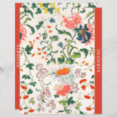 Hoofdstuk Divider | Desserts | Stijlvolle Floral (Voorkant / Achterkant)