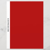 Hoofdstuk Divider | Dranken | Rood zwart/wit (Achterkant)