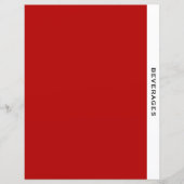 Hoofdstuk Divider | Dranken | Rood zwart/wit (Voorkant)