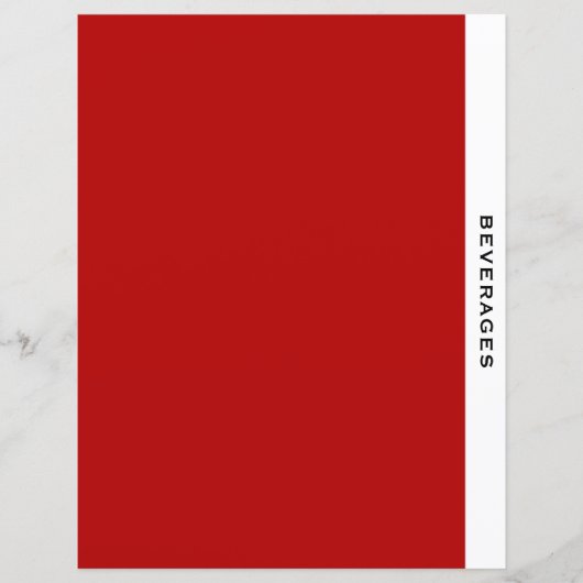 Hoofdstuk Divider | Dranken | Rood zwart/wit (Voorkant)