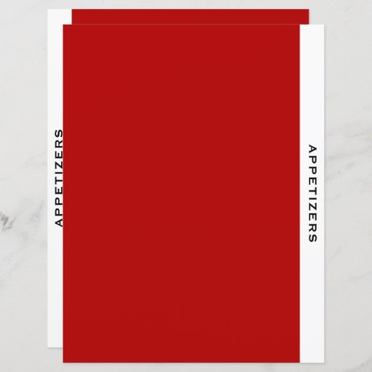 Hoofdstuk Divider | Verzoekster | Rood zwart/wit (Voorkant / Achterkant)