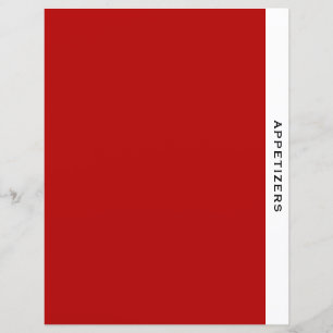 Hoofdstuk Divider Verzoekster Rood zwart/wit