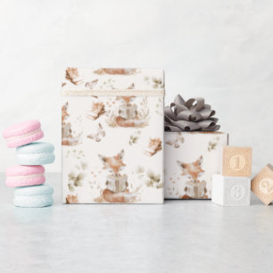 Hoofdstuk Eén Lezend Vos Patroon Cadeaupapier