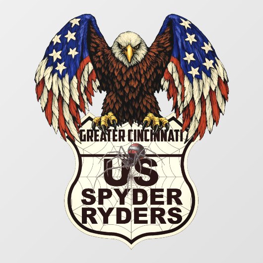 Hoofdstuk Greater Cincinnati - Decal Eagle Logo (Vel)