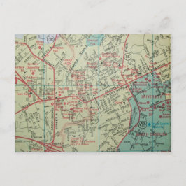 HOOFDSTUK HILL-CARRBORO, Briefkaart Kaart NC