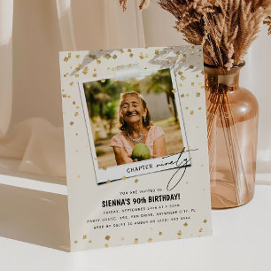 Hoofdstuk Negentig Leuk Moderne Foto 90ste Verjaar Kaart