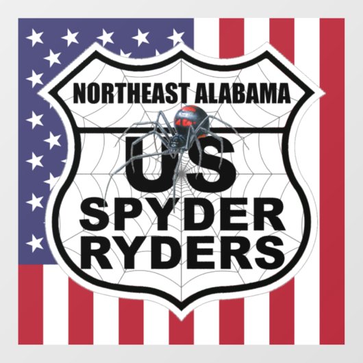 Hoofdstuk Noordoost Alabama - Decal Vlag & Logo (Vel)