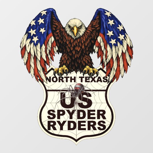 Hoofdstuk North Texas - Decal Eagle Logo (Vel)