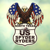 Hoofdstuk North Texas - Decal Eagle Logo (Vel 3)