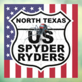 Hoofdstuk North Texas - Decal Vlag & Logo (Vel 3)