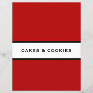 Hoofdstuk ontvangen Koekjes Rood zwart/wit