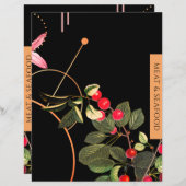 Hoofdstuk ontvangen | Vlees en zeevruchten | Zwart (Voorkant / Achterkant)