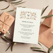 hoofdstuk pagina bruiloft invoegen Kaart. Informatiekaartje