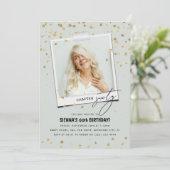 Hoofdstuk Sixty Fun Moderne foto 60e verjaardag Kaart (Staand voorkant)